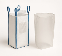 Form-fit PE/EVOH liner inside PP big bag for moisture and oxygen protection
